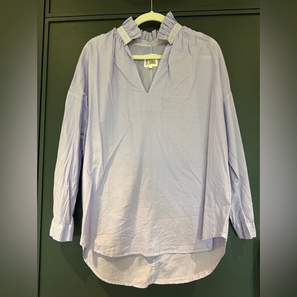 A SHIRT THING Penelope Top in Lilac - Picture 1 of 3